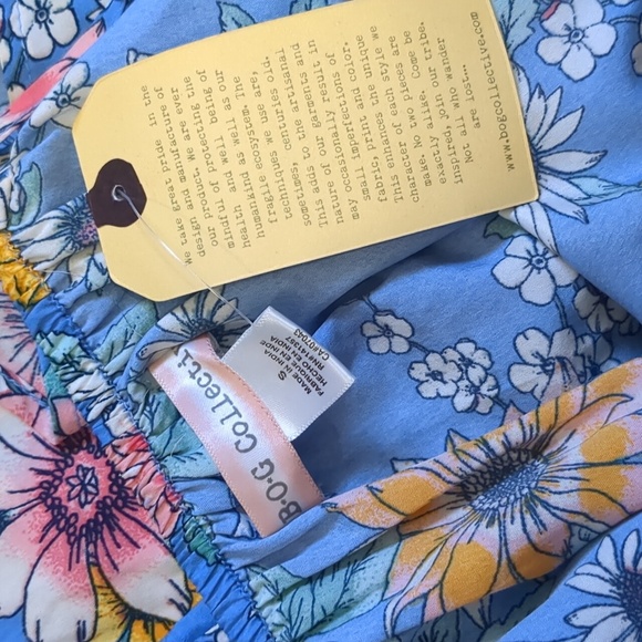 BOGO!! NWT B.O.G Collective Floral Peplum Tank S - Picture 4 of 4